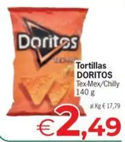 Eurospar Tortillas DORITOS Tex-Mex/Chilly offerta