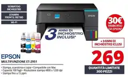 Comet Epson multifunzione ET-2951 offerta