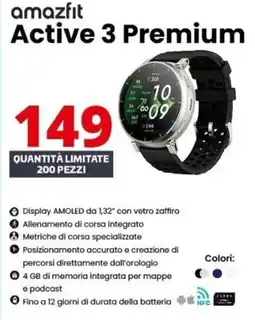 Comet Amazfit Active 3 Premium offerta