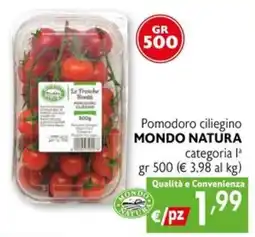 Eurospesa Pomodoro ciliegino MONDO NATURA offerta