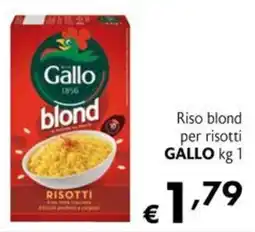 Eurospesa Riso blond per risotti Gallo offerta