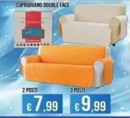 Azzurro Convenienza Copridivano double face offerta