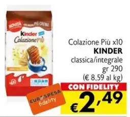 Eurospesa Kinder Colazione Più offerta