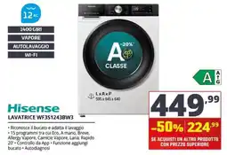 Comet Hisense Lavatrice WF3S1243BW3 offerta