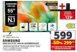Comet Samsung Mini LED TV 55" UHD 4K offerta