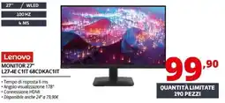 Comet Lenovo Monitor 27" offerta