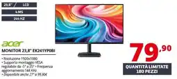 Comet Acer monitor 23,8" EK241YP0BI offerta