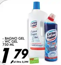 Coop Master Alleanza 3.0 Lysoform bagno gel wc gel offerta