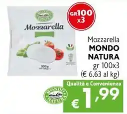Eurospesa Mozzarella Mondo Natura offerta