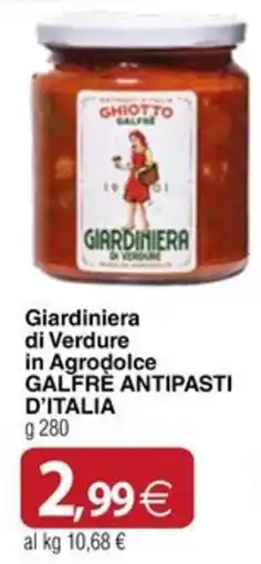 Docks Cash&Carry Giardiniera di Verdure in Agrodolce Galfre Antipasti d'Italia offerta