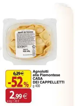 Docks Cash&Carry Agnolotti alla Piemontese Casa dei Cappelletti offerta