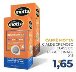 Moderna Caffè Motta cialde cremoso classico decaffeinato offerta