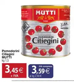 Docks Cash&Carry Pomodorini Ciliegini MUTTI offerta