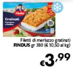 Spak Supermercati Filetti di merluzzo gratinati Findus offerta