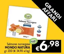 Spak Supermercati Salmone norvegese MONDO NATURA offerta