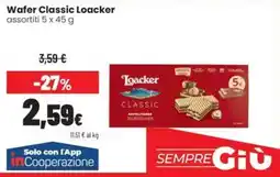 Coop Trentino Wafer Classic Loacker offerta