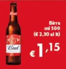 Spak Supermercati Birra Bud offerta