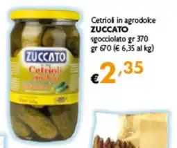 Spak Supermercati Cetrioli agrodolce Zuccato offerta