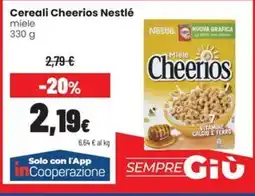 Coop Trentino Cereali Cheerios Nestlé miele offerta