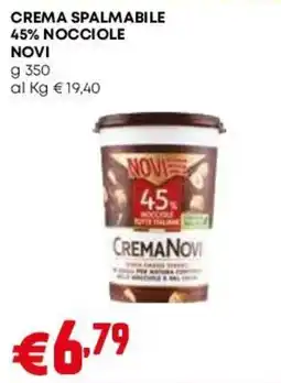 Pam Crema spalmabile 45% nocciole Novi offerta