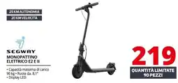 Comet Segway monopattino elettrico E2 e II offerta