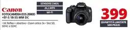 Comet Canon Fotocamera EOS 2000D +EF-S 18-55 MM DC offerta