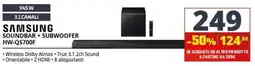 Comet Samsung Soundbar + Subwoofer HW-QS700F offerta