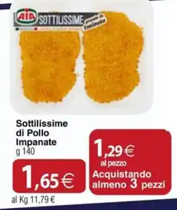 Docks Cash&Carry AIA Sottillissime di Pollo Impanate offerta