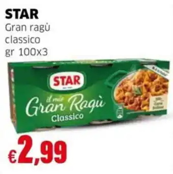 Mercati Alimentari Star Gran Ragù Classico offerta