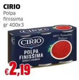 Mercati Alimentari Polpa finissima Cirio offerta