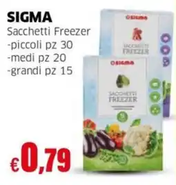 Mercati Alimentari Sacchetti Freezer Sigma offerta
