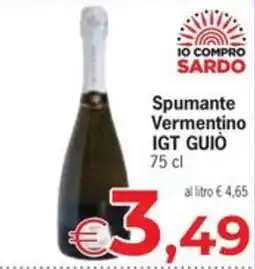 Eurospar Spumante Vermentino IGT GUIÒ offerta