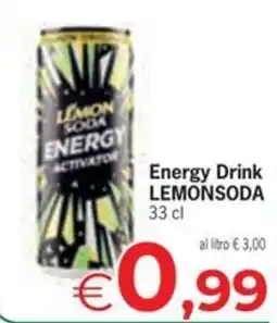 Eurospar Energy Drink LEMONSODA offerta