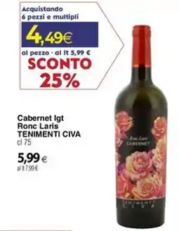 Docks Cash&Carry Cabernet Igt Ronc Laris TENIMENTI CIVA offerta