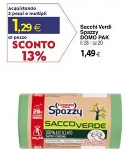 Docks Cash&Carry Sacchi Verdi Spazzy offerta