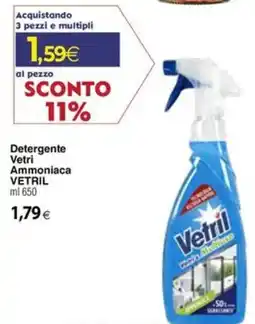 Docks Cash&Carry Detergente Vetri Ammoniaca Vetril offerta