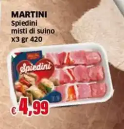 Mercati Alimentari Martini spiedini misti di suino offerta
