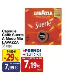 Docks Cash&Carry Capsule Caffè Suerte A Modo Mio LAVAZZA offerta