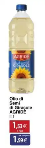 Docks Cash&Carry Olio di Semi di Girasole AGRIDE offerta