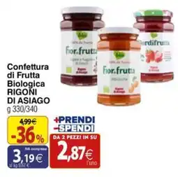 Docks Cash&Carry Confettura di Frutta Biologica RIGONI DI ASIAGO offerta