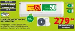 Comet Argo climatizzatore mono split greenstyle top offerta
