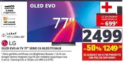 Comet LG OLED EVO AI TV 77" SERIE C6 offerta