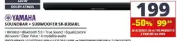 Comet Yamaha Soundbar + Subwoofer SR-B30ABL offerta