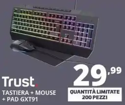 Comet Trust tastiera + mouse + pad gxt91 offerta
