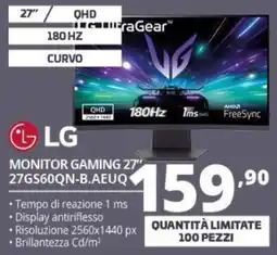 Comet LG Monitor Gaming 27" offerta