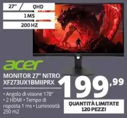 Comet Acer monitor 27" Nitro offerta
