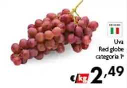 Spak Supermercati Uva Red globe categoria 1ª offerta