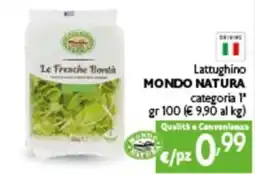 Spak Supermercati Lattughino Mondo Natura offerta