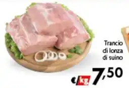Spak Supermercati Trancio di lonza di suino offerta