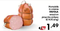 Spak Supermercati Mortadella in cotenna Favola offerta
